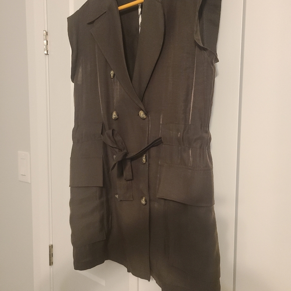 Zara Green Vest Size Small - Picture 5 of 7